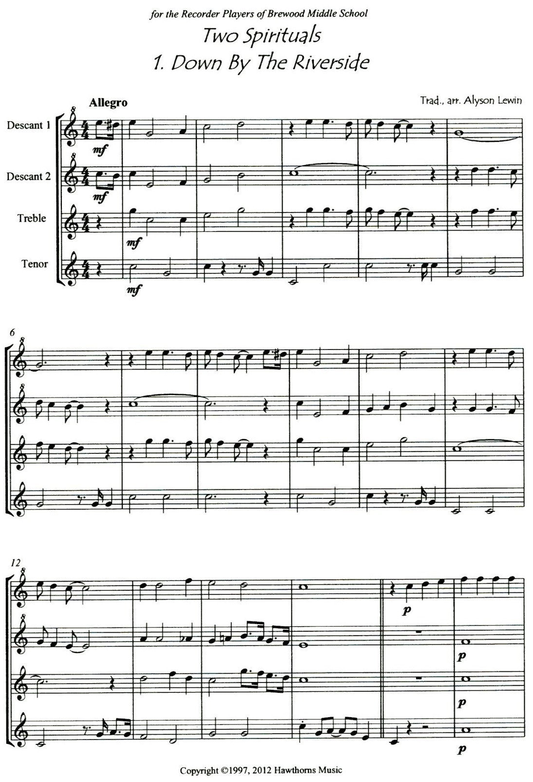 Two Spirituals