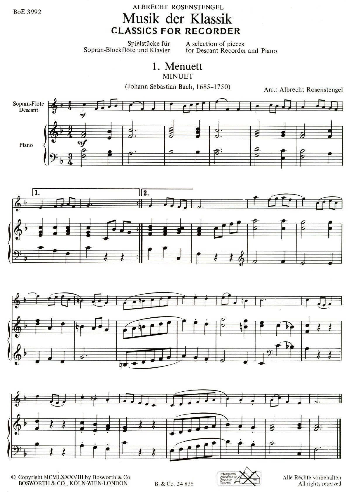 Classics for Recorder