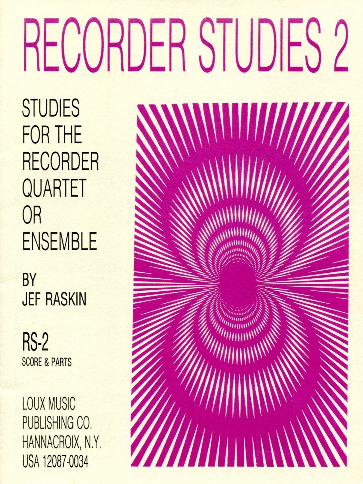 Recorder Studies 2: Studies for the Recorder Quartet
