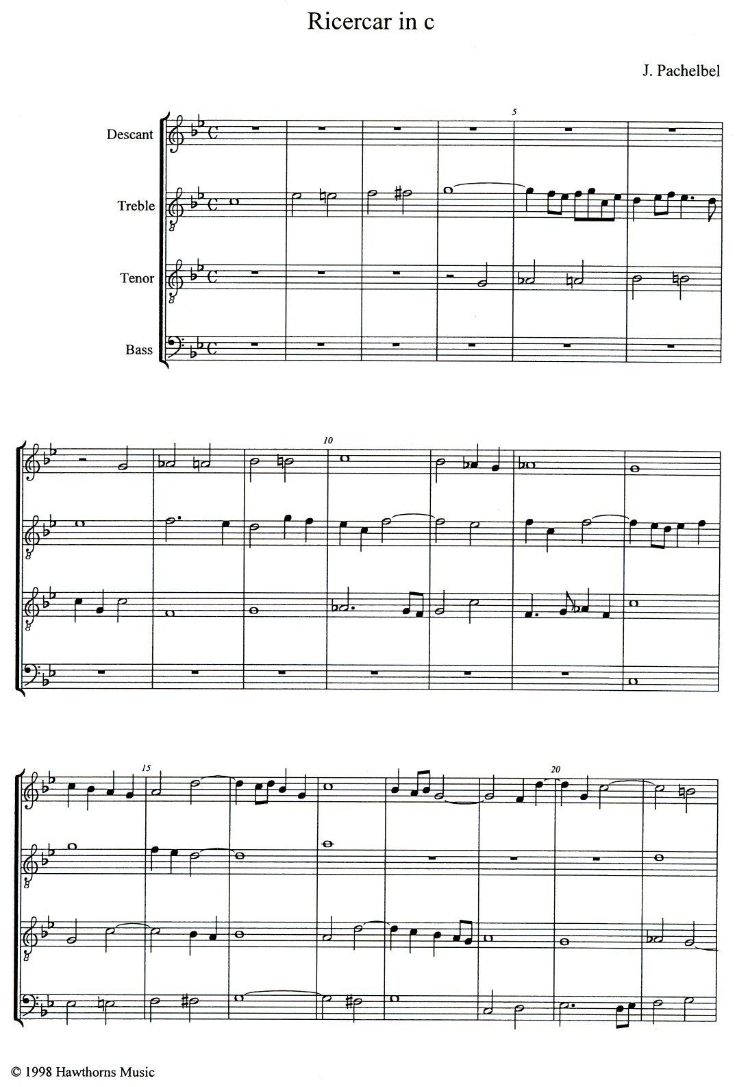 Ricercar in C