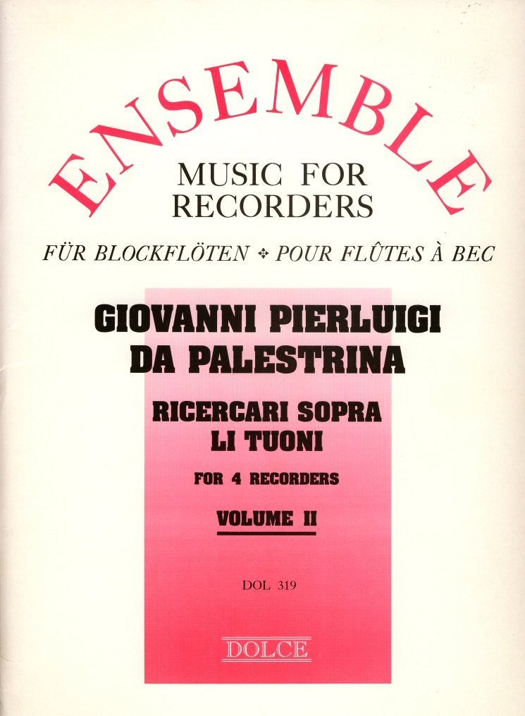 Ricercari Sopra Li Tuoni Volume II