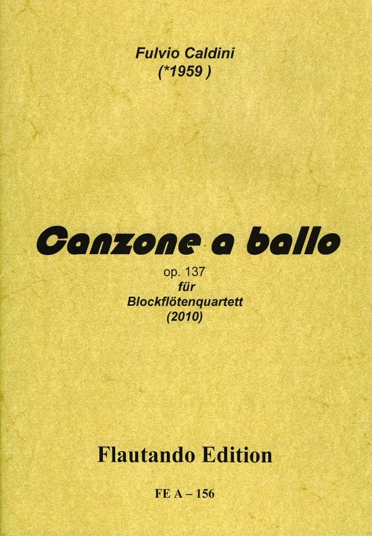 Canzone a ballo Op 137