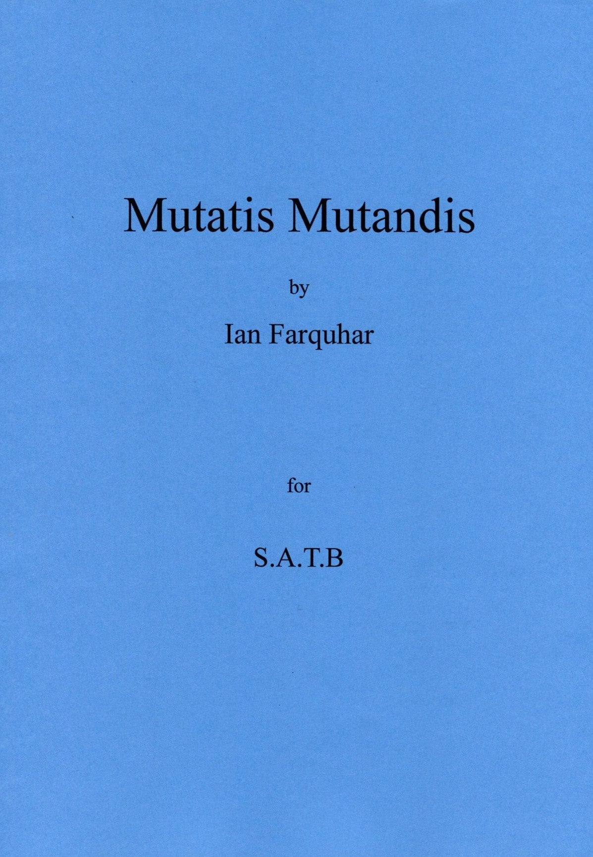 Mutatis Mutandis