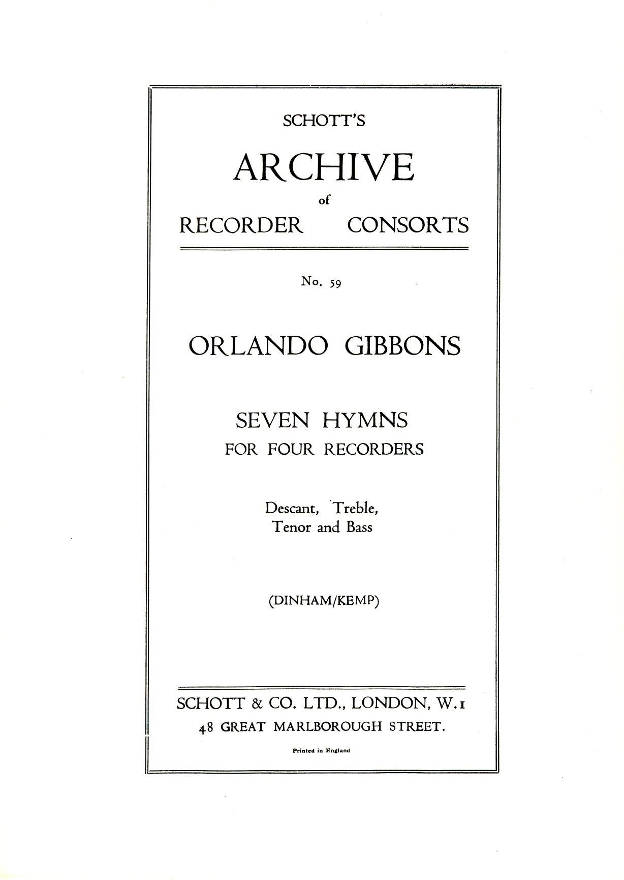 7 Hymns SATB