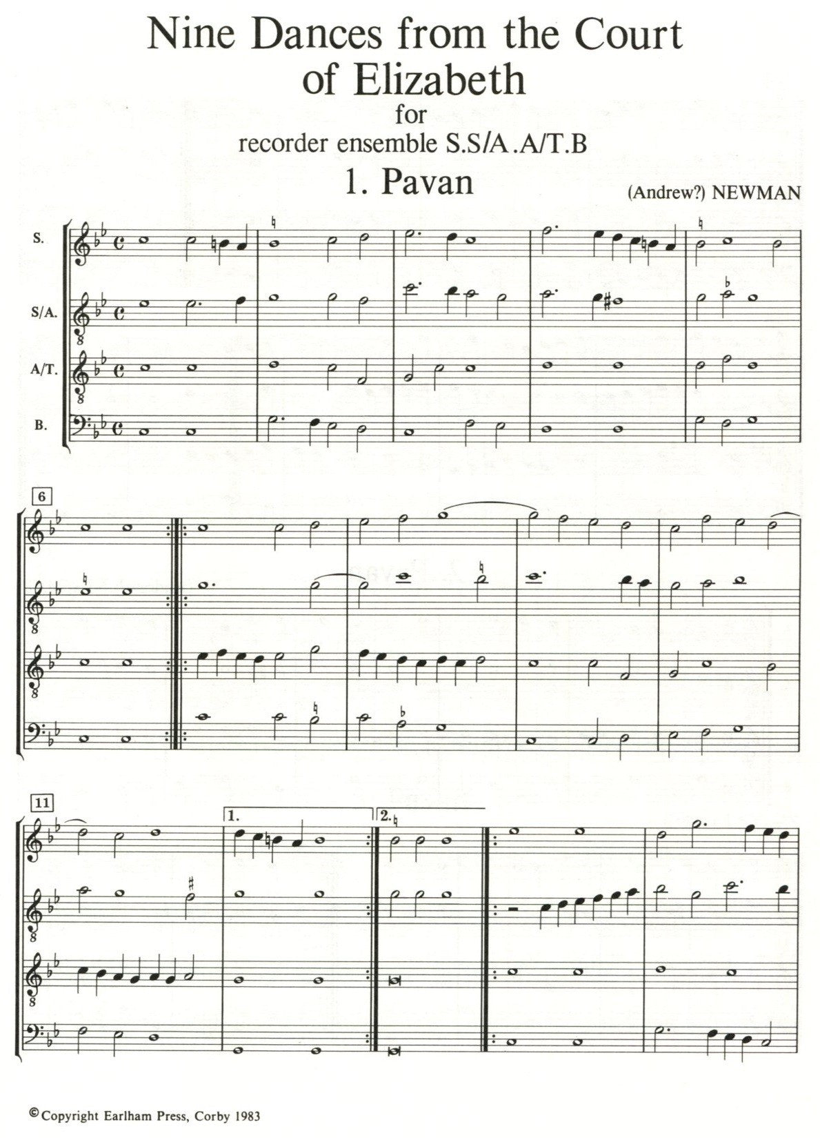 Nine Dances from the Court of Elizabeth