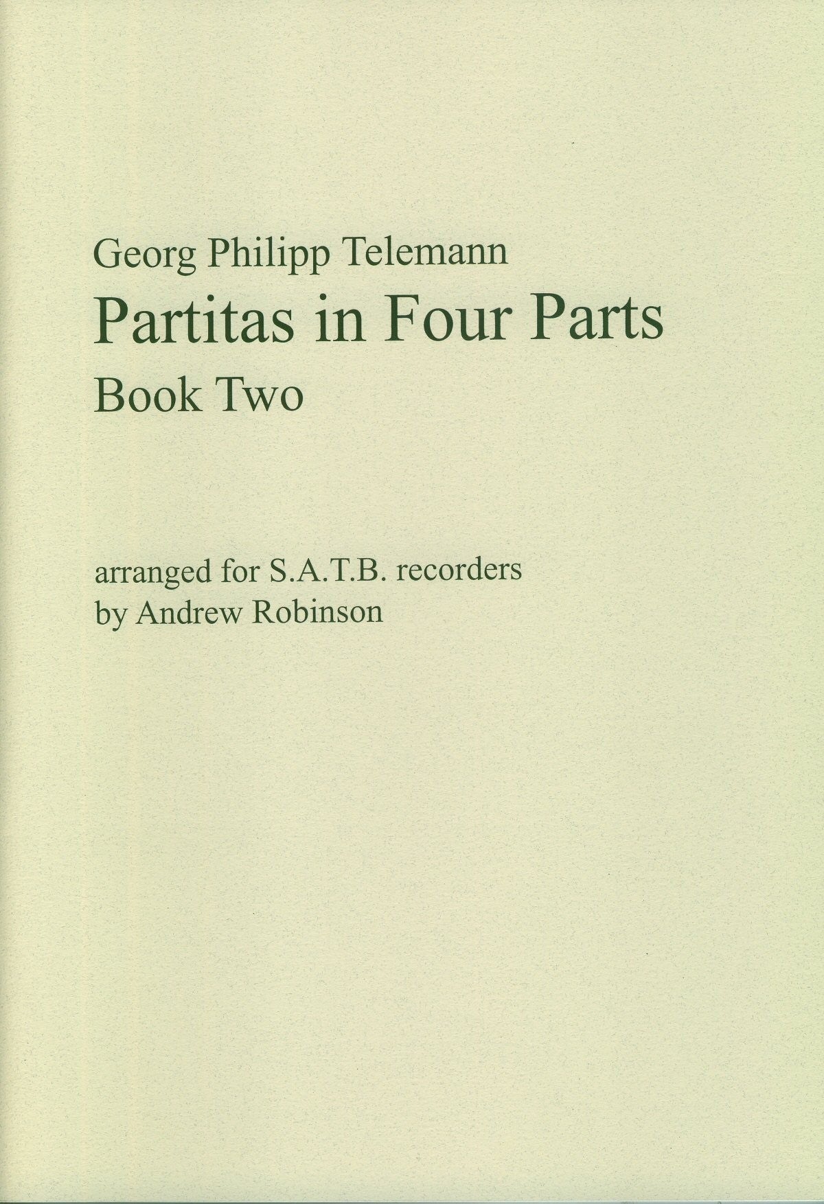 Partitas in 4 Parts Book 2