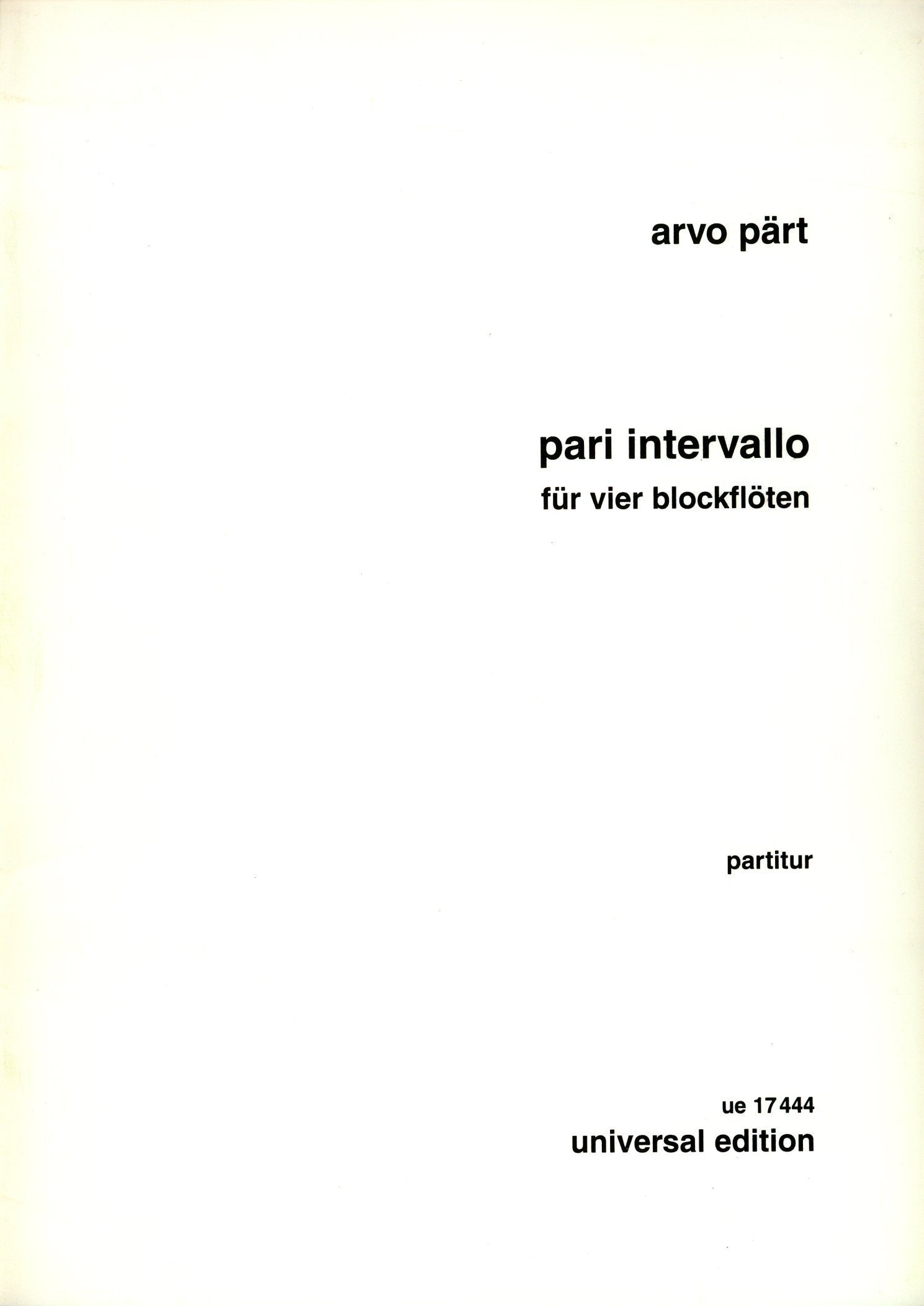 Pari Intervallo 1976