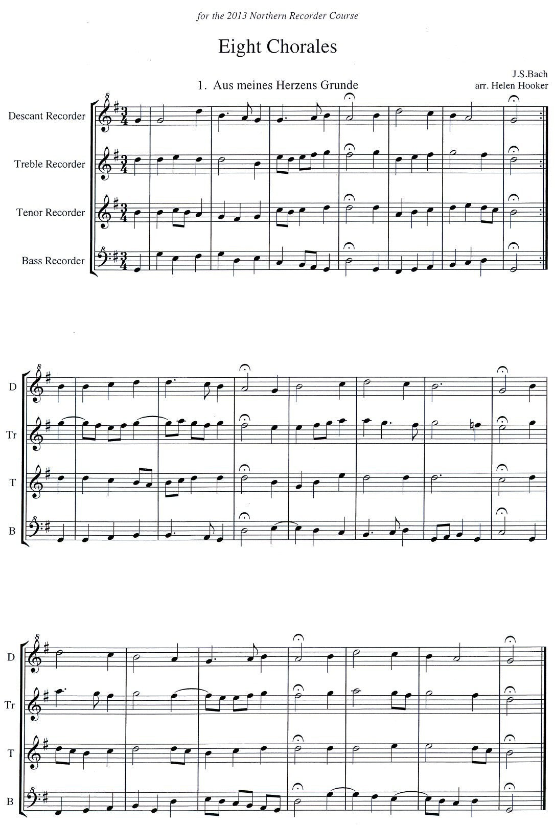 Eight Chorales