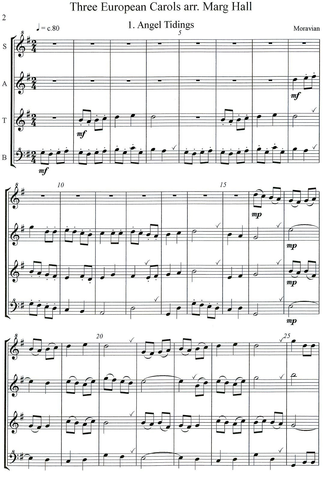 Three European Carols