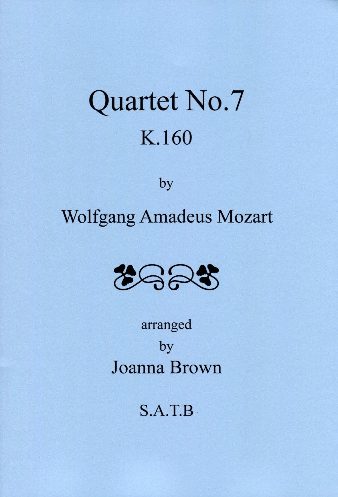 Quartet No 7, K 160