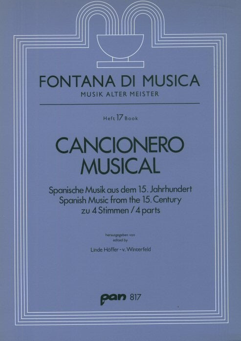 Cancionero Musical, Spanish Music from the 15th Century