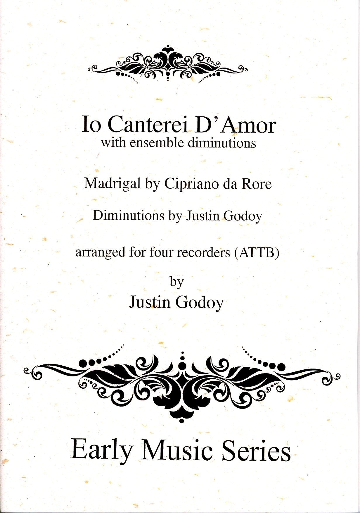 Io Canterei D'Amor with ensemble diminutions