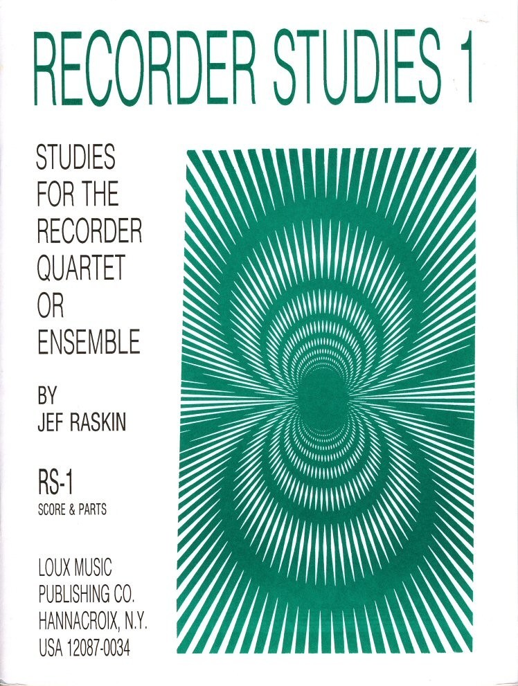 Recorder Studies 1: Studies for the Recorder Quartet