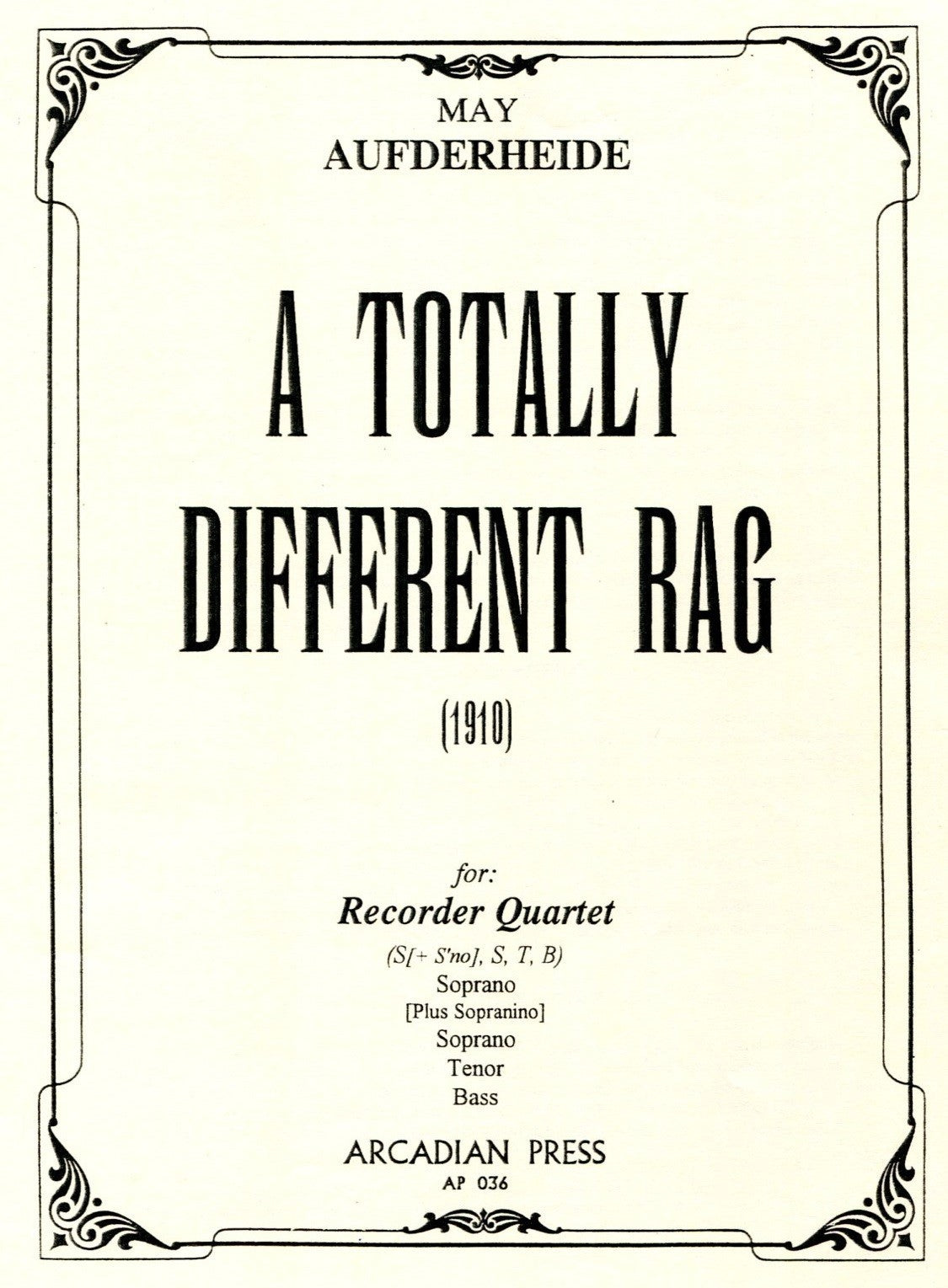 A Totally Different Rag (1910)