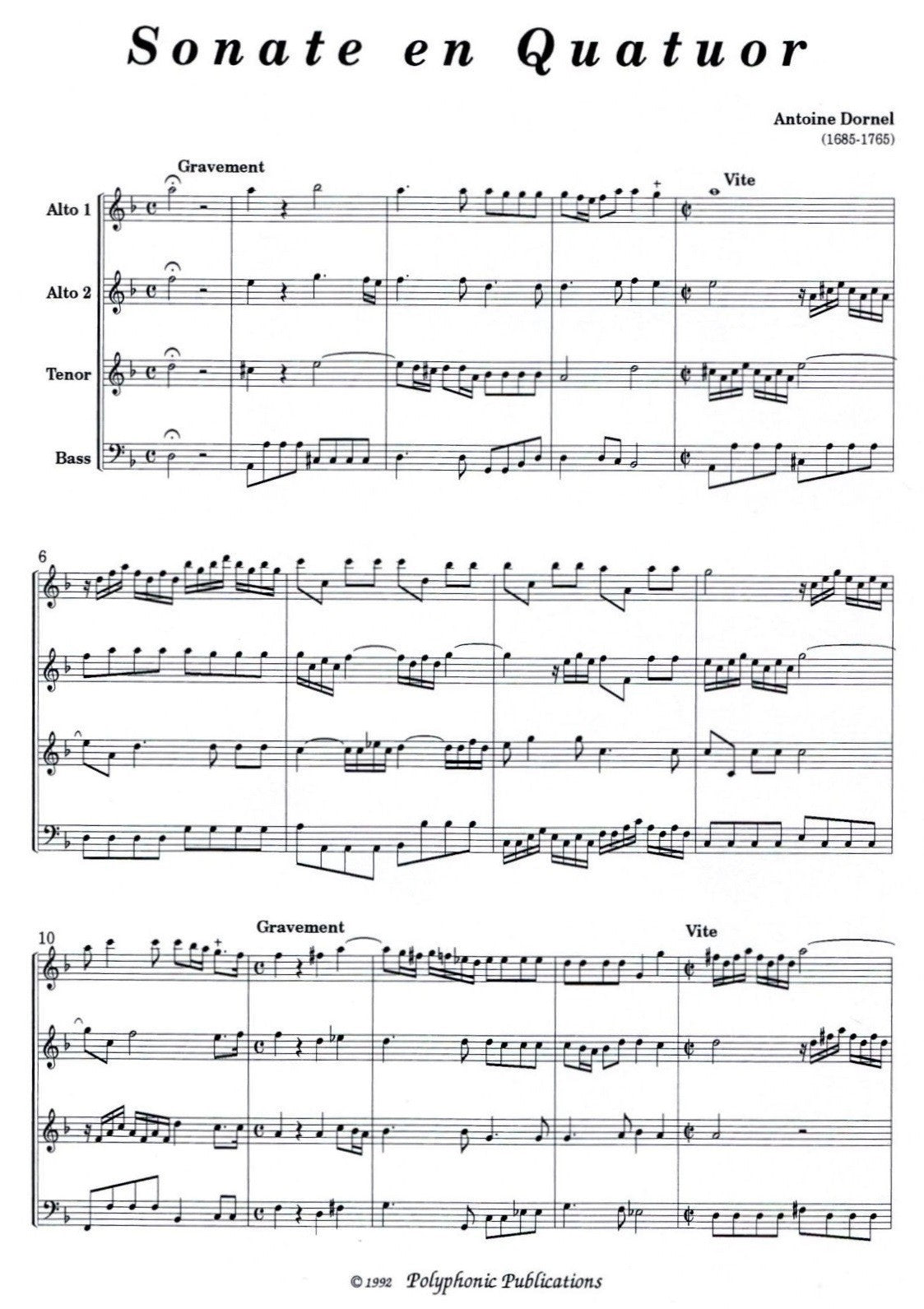 Sonate en Quatuor