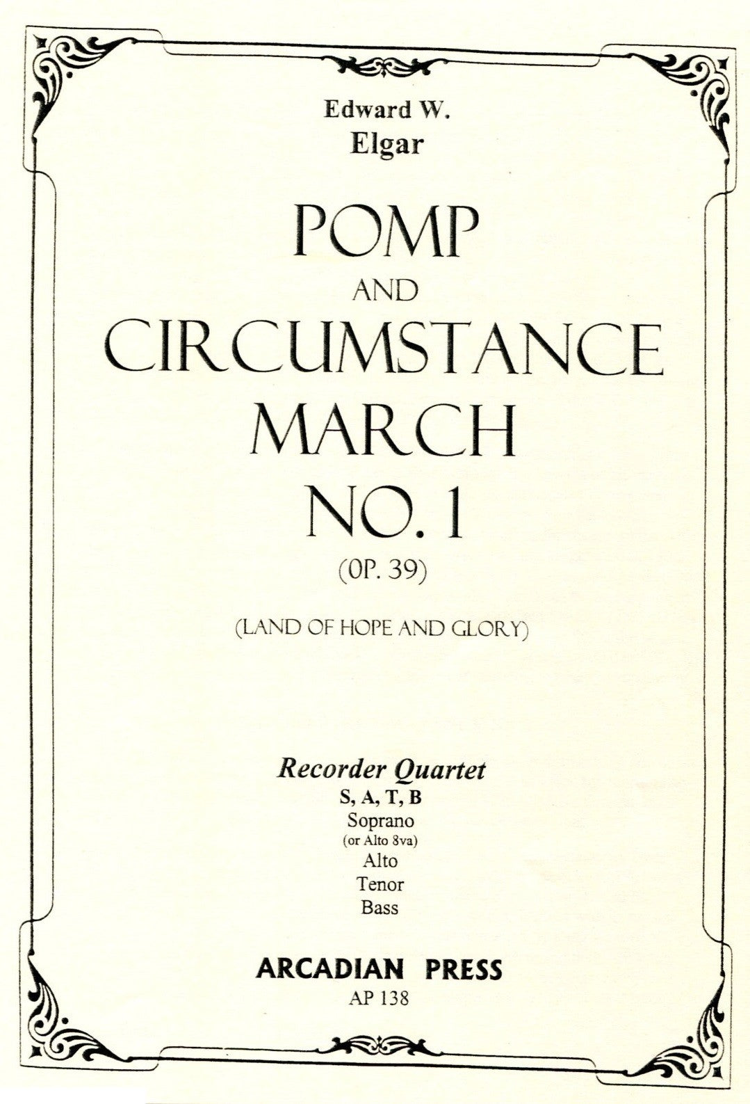 Pomp and Circumstance March No 1 (Op39)