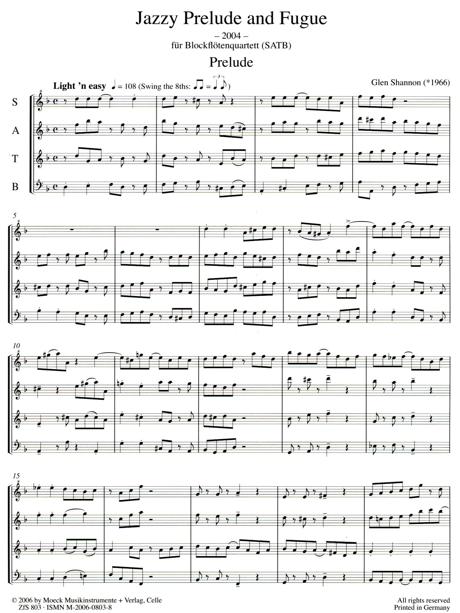 Jazzy Prelude and Fugue