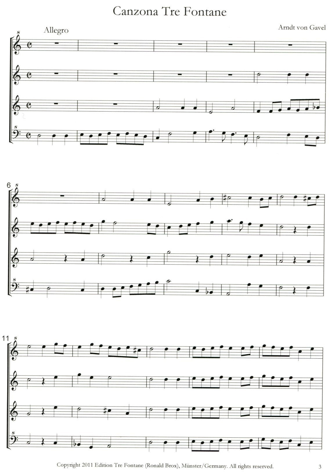 Canzona Tre Fontane