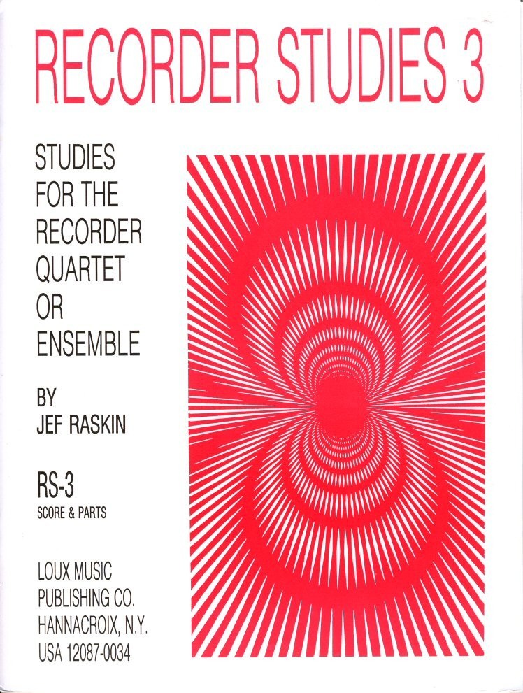 Recorder Studies 3: Studies for the Recorder Quartet
