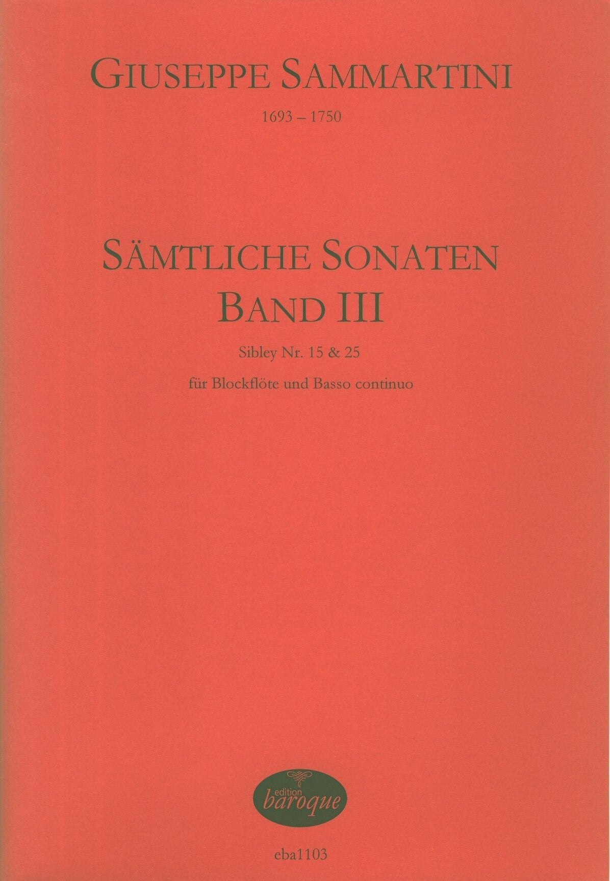 Samtliche Sonaten Band 3