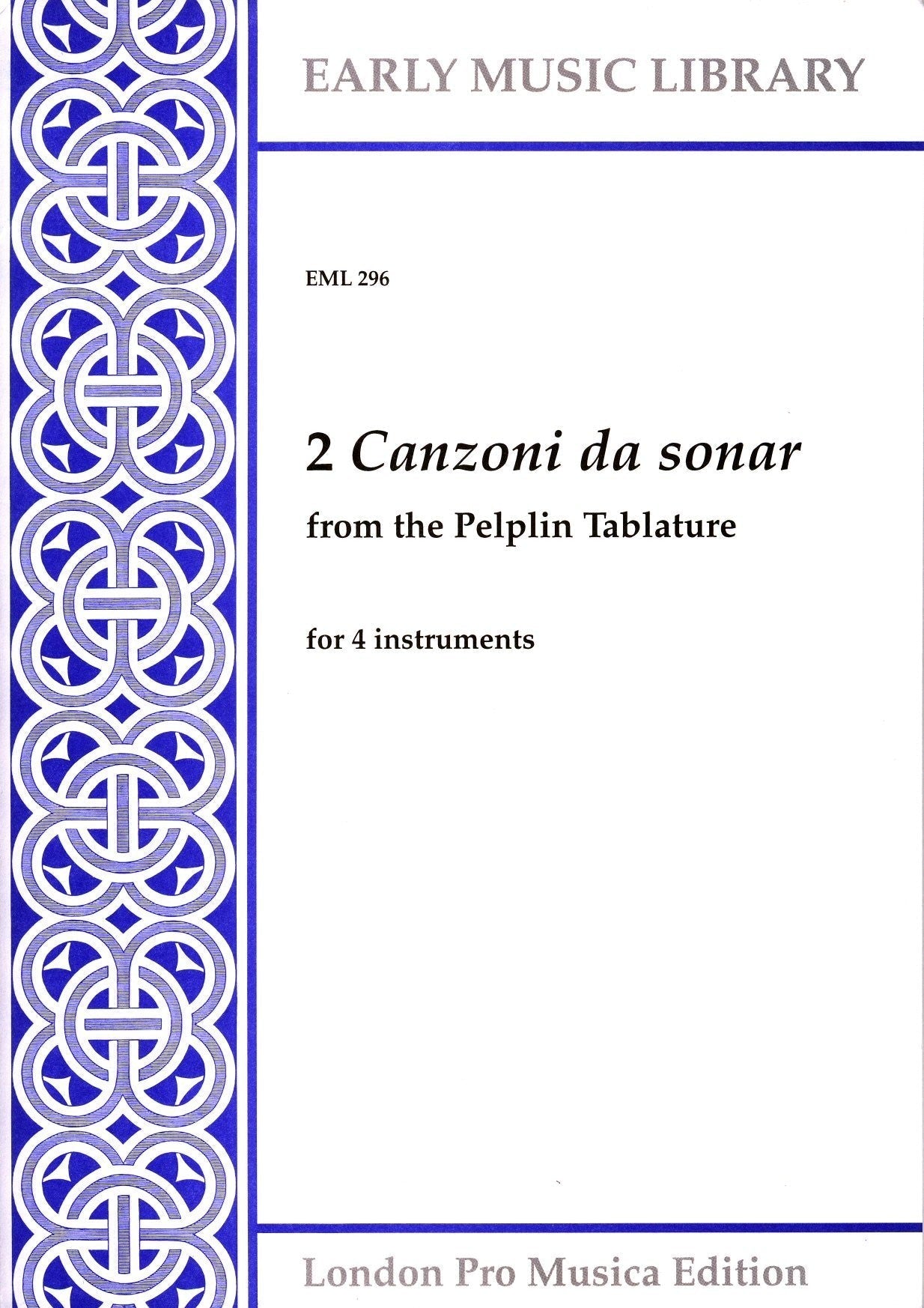 2 Canzoni da sonar from the Pelplin Tablature