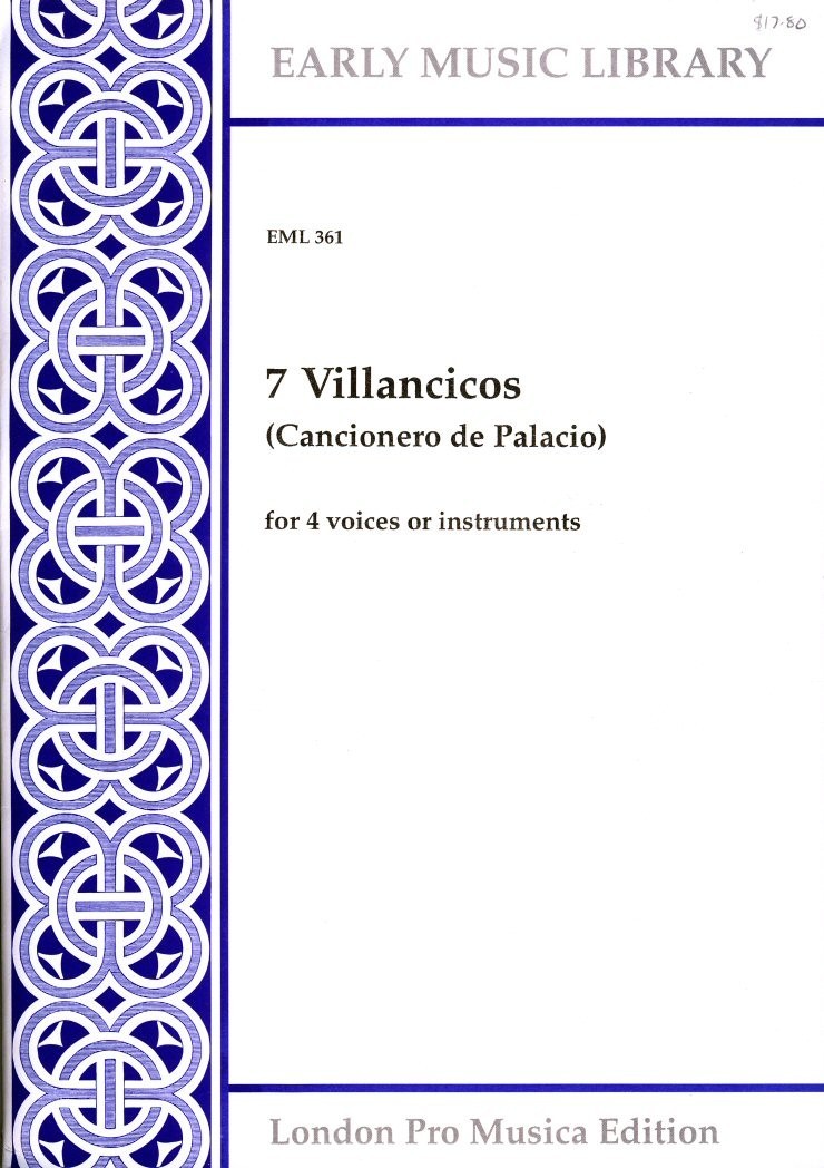 7 Villancicos from the Cancionero de Palacio