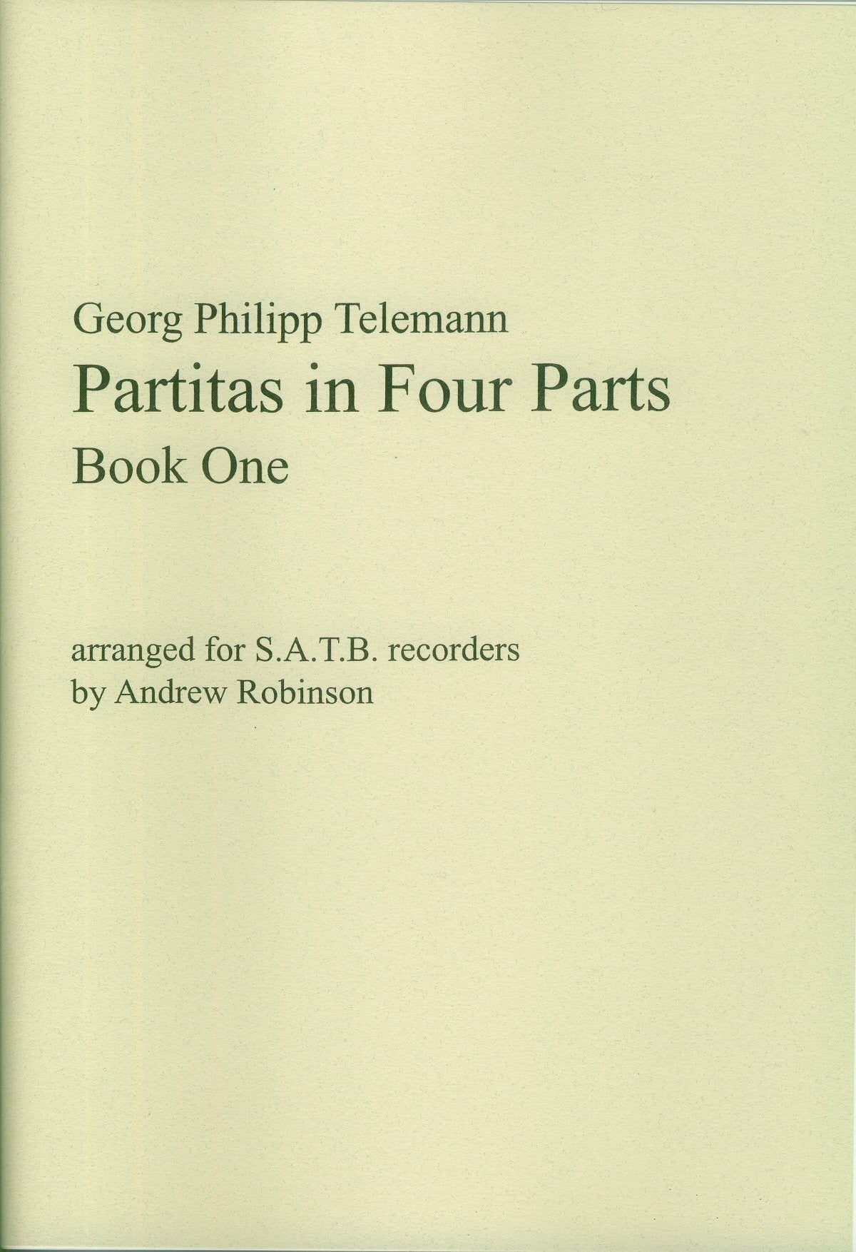 Partitas in 4 Parts Book 1