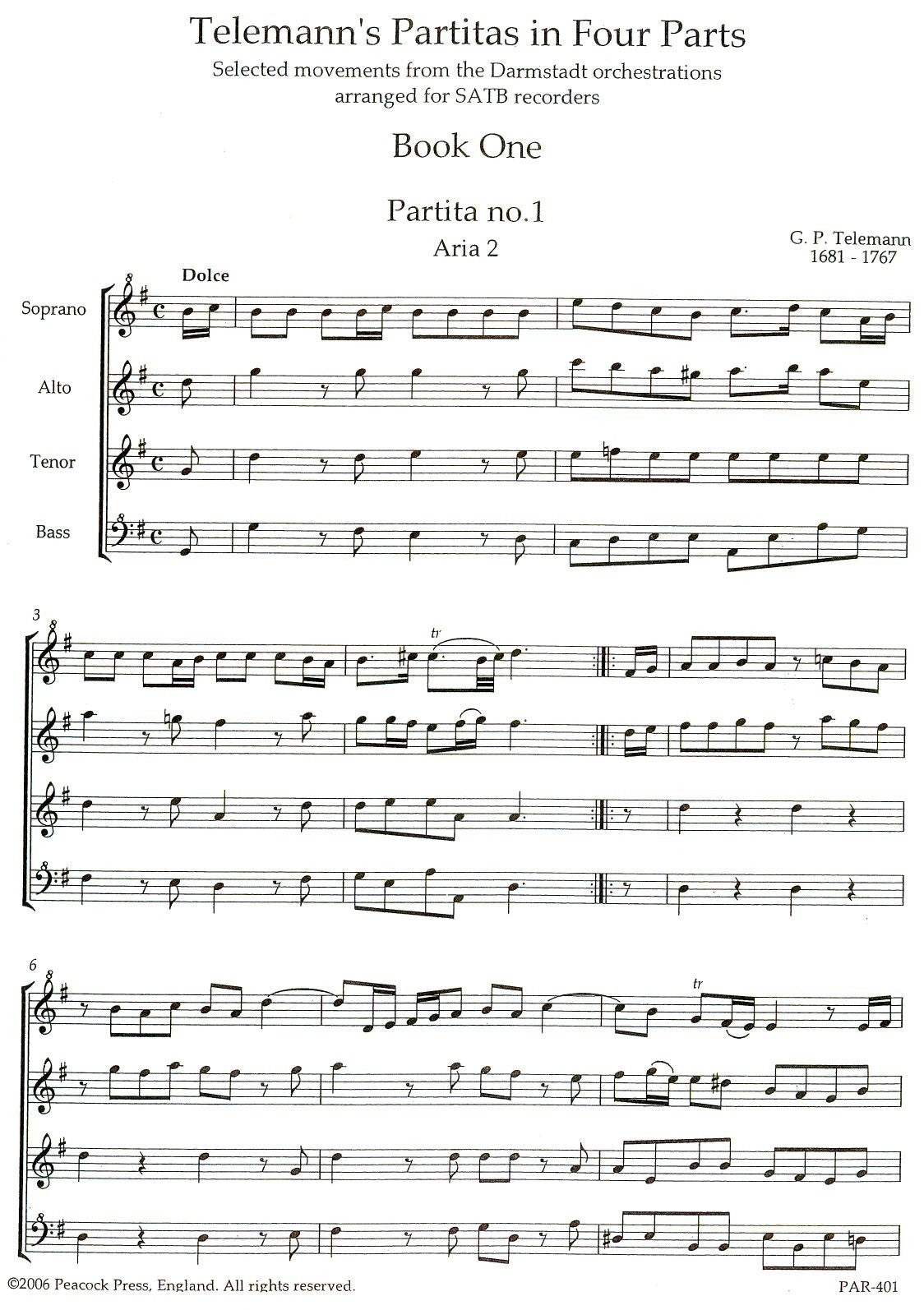 Partitas in 4 Parts Book 1