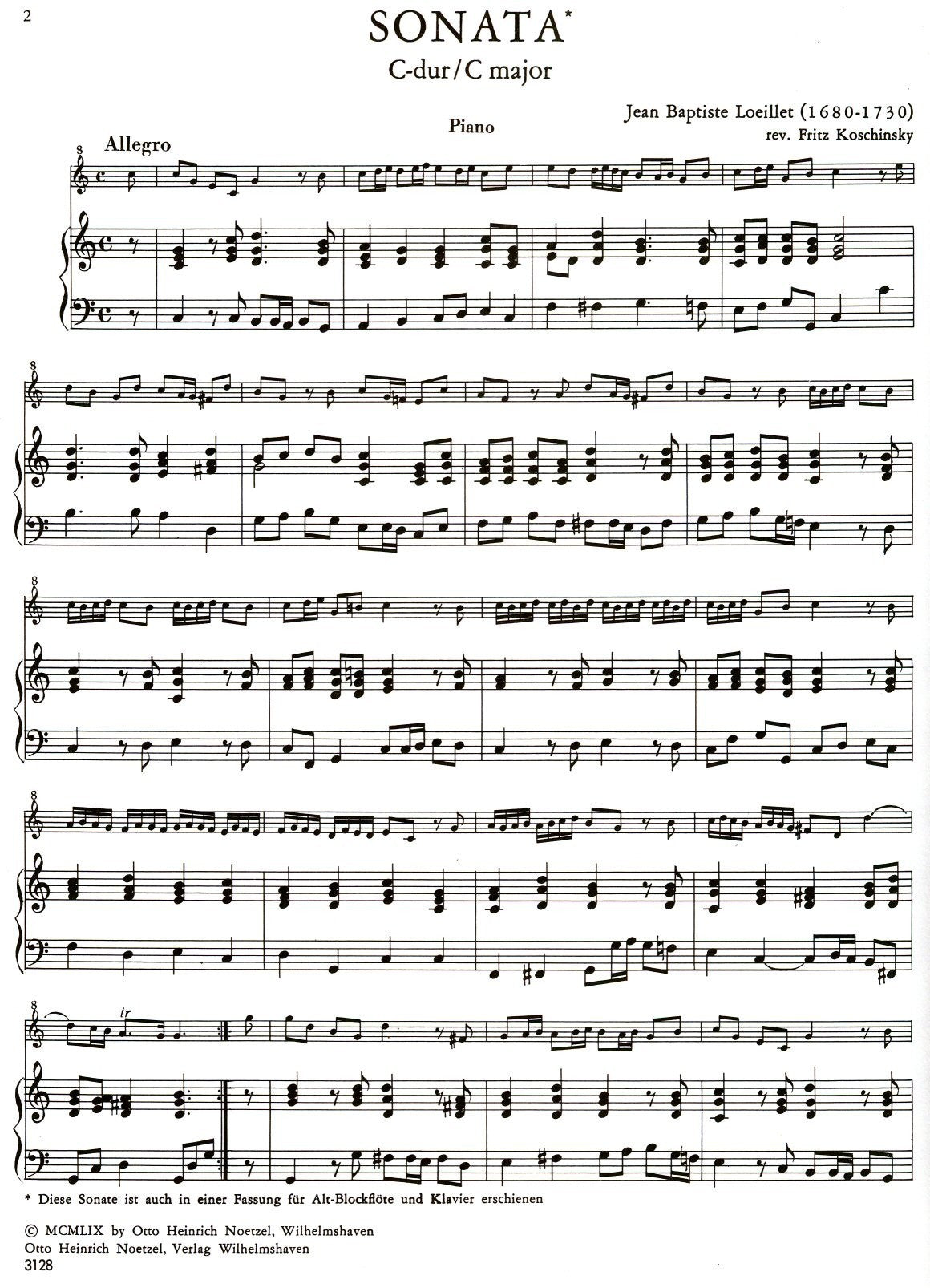 Sonata in C Major