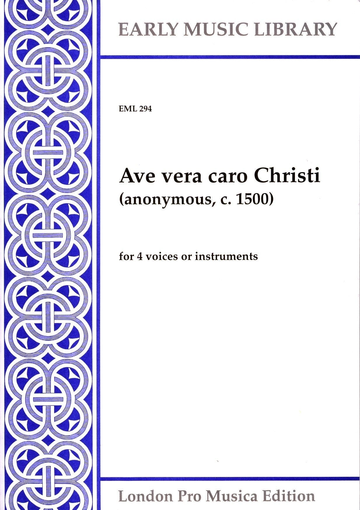 Ave vera caro Christi