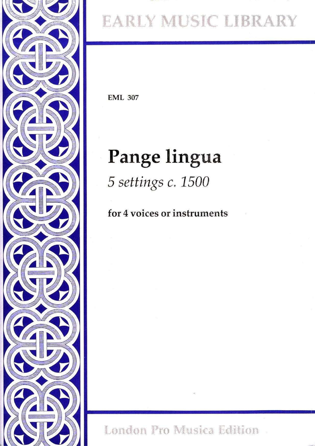 Pange Lingua (5 settings)