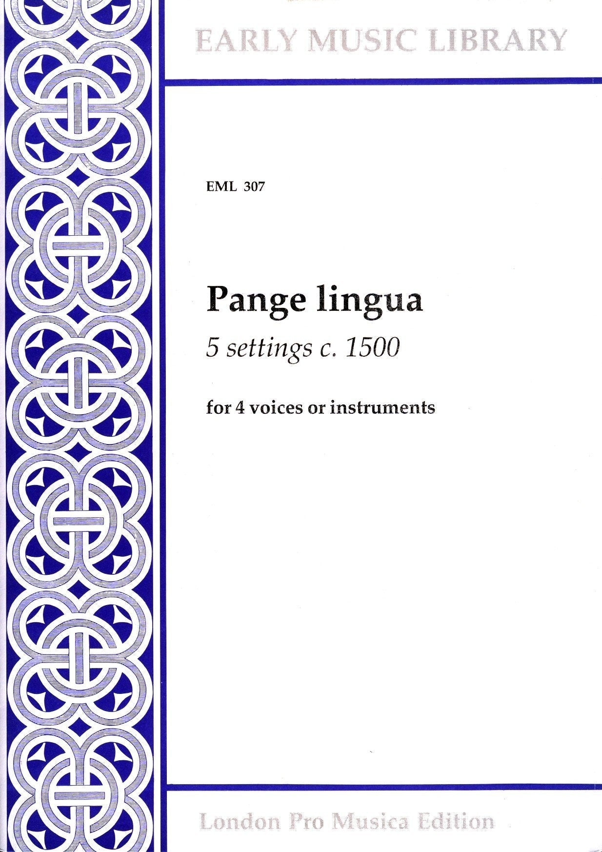 Pange Lingua (5 settings)