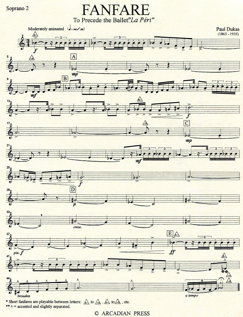 Fanfare from "La Peri"
