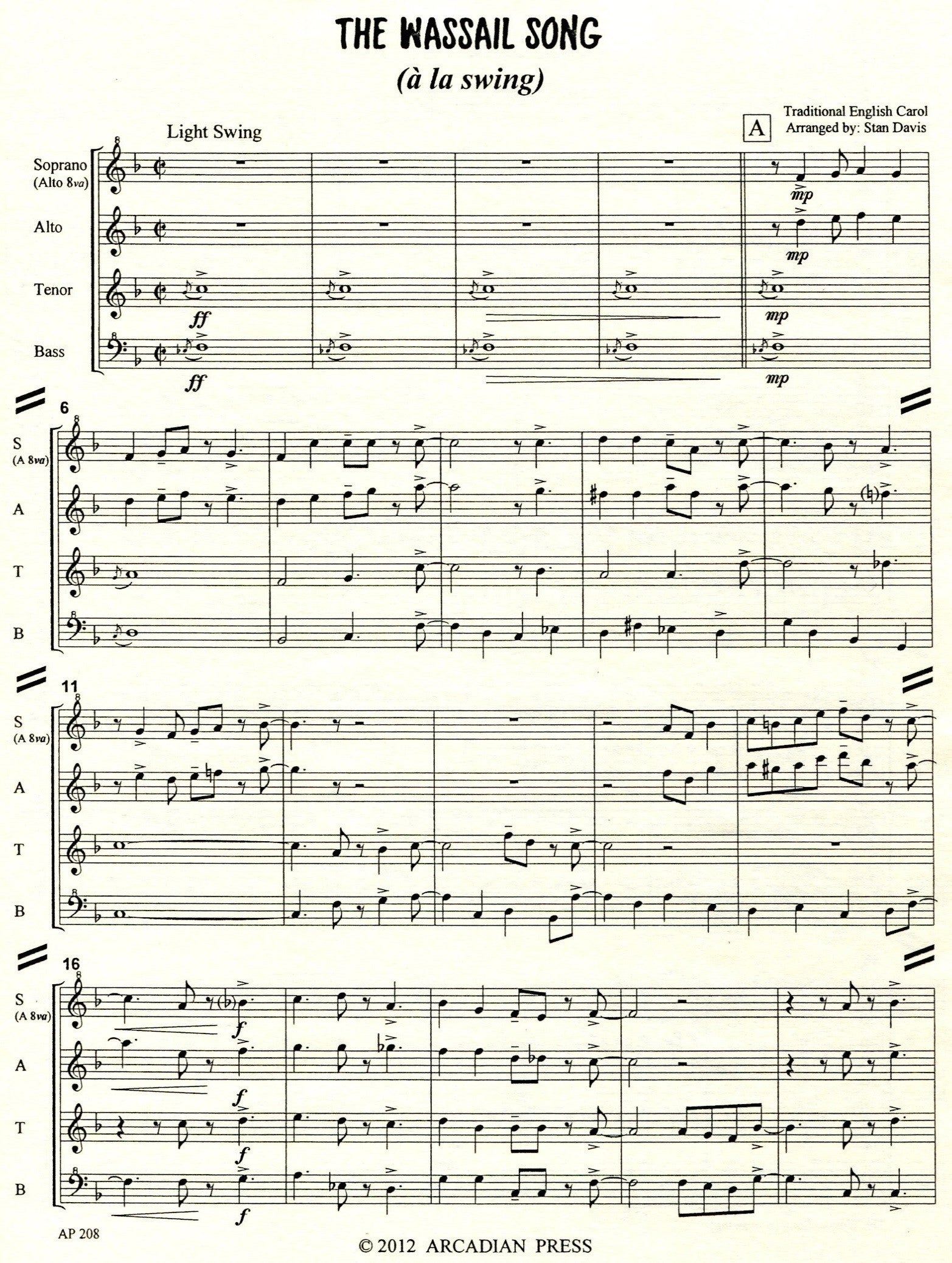 The Wassail Song (? la swing)