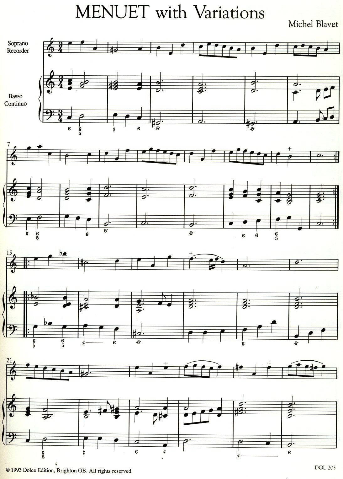 Minuet with Variations