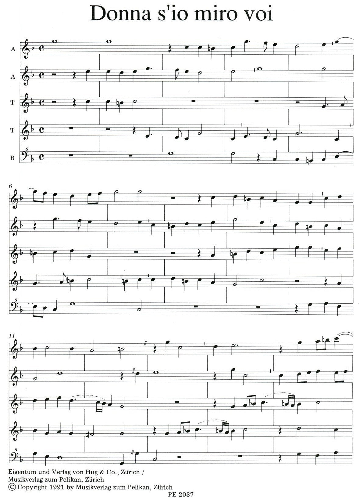 Five Madrigals