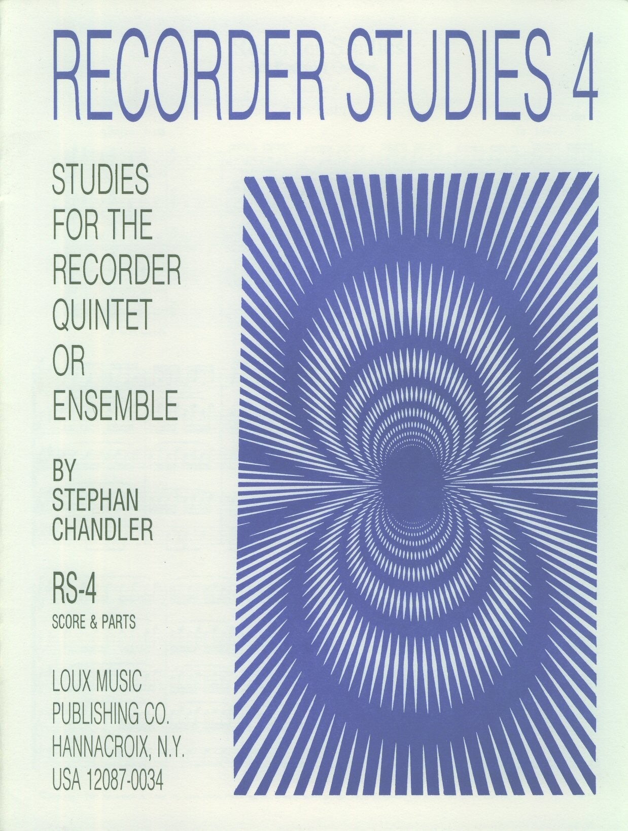 Recorder Studies 4: Studies for the Recorder Quintet