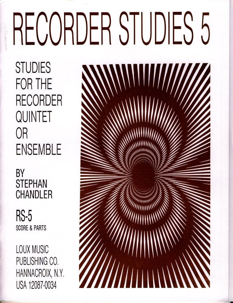 Recorder Studies 5: Studies for the Recorder Quintet