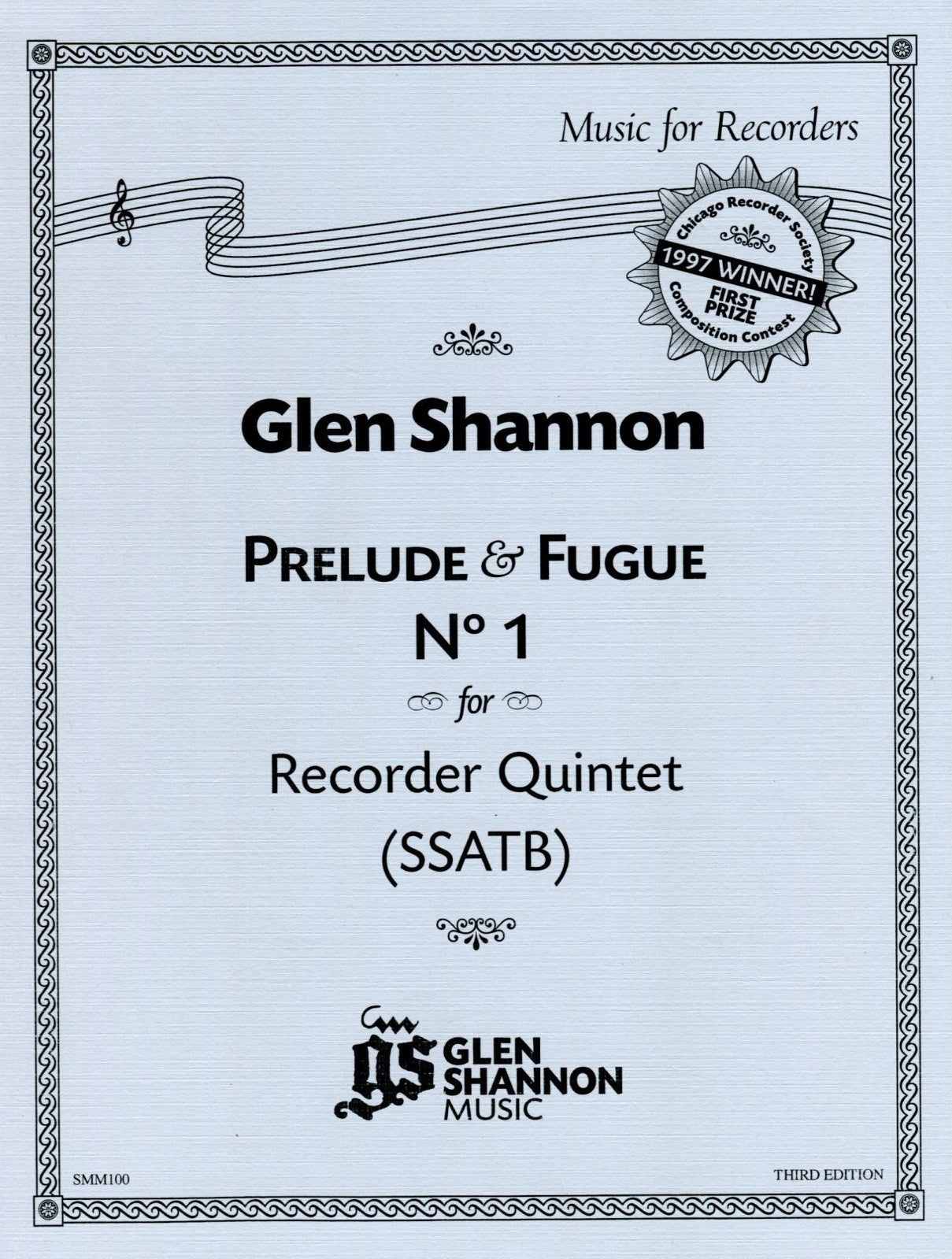 Prelude & Fugue No 1 for Recorder Quintet