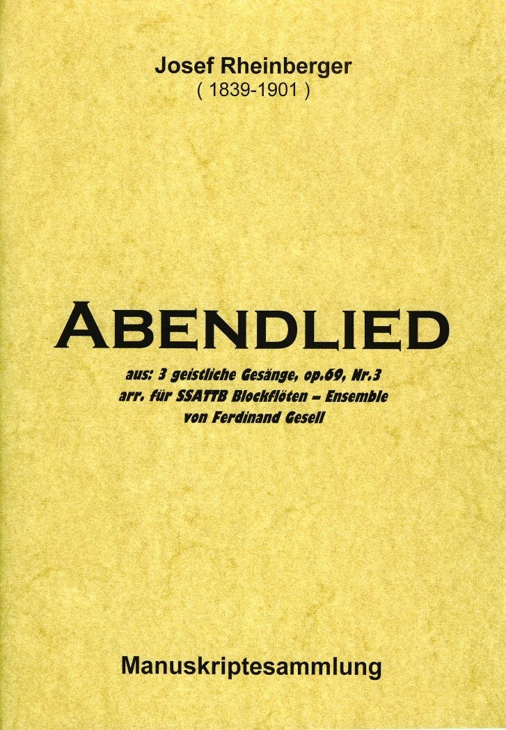Abendlied Op 69 No 3