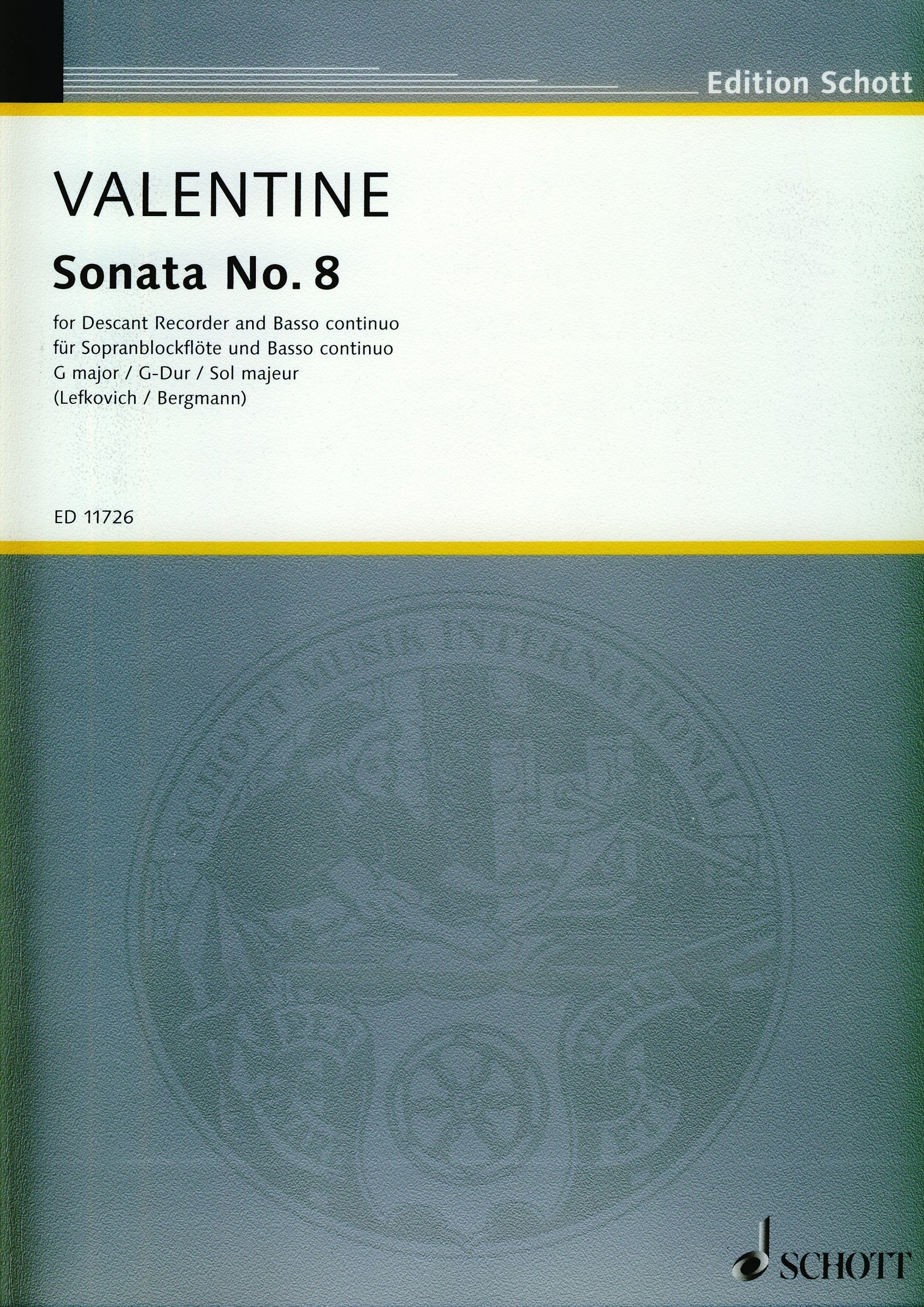 Sonata no 8 in G Major