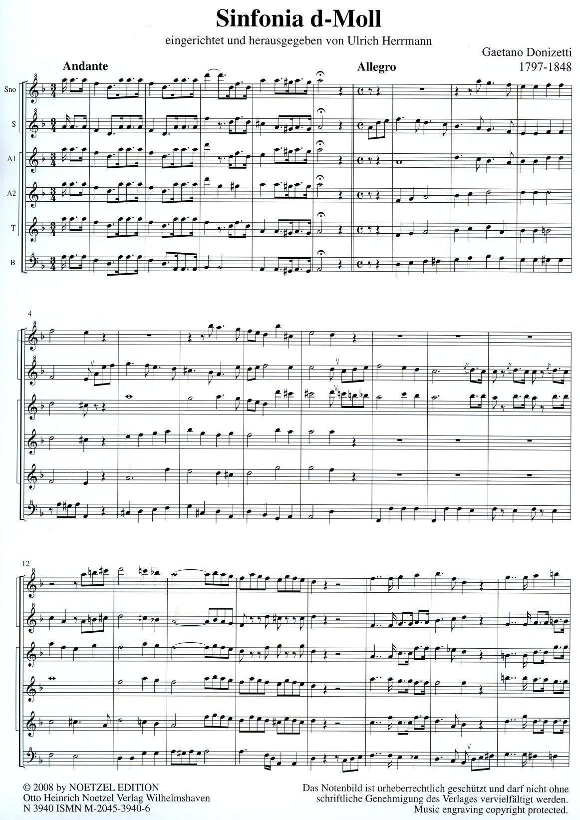 Sinfonia in d minor