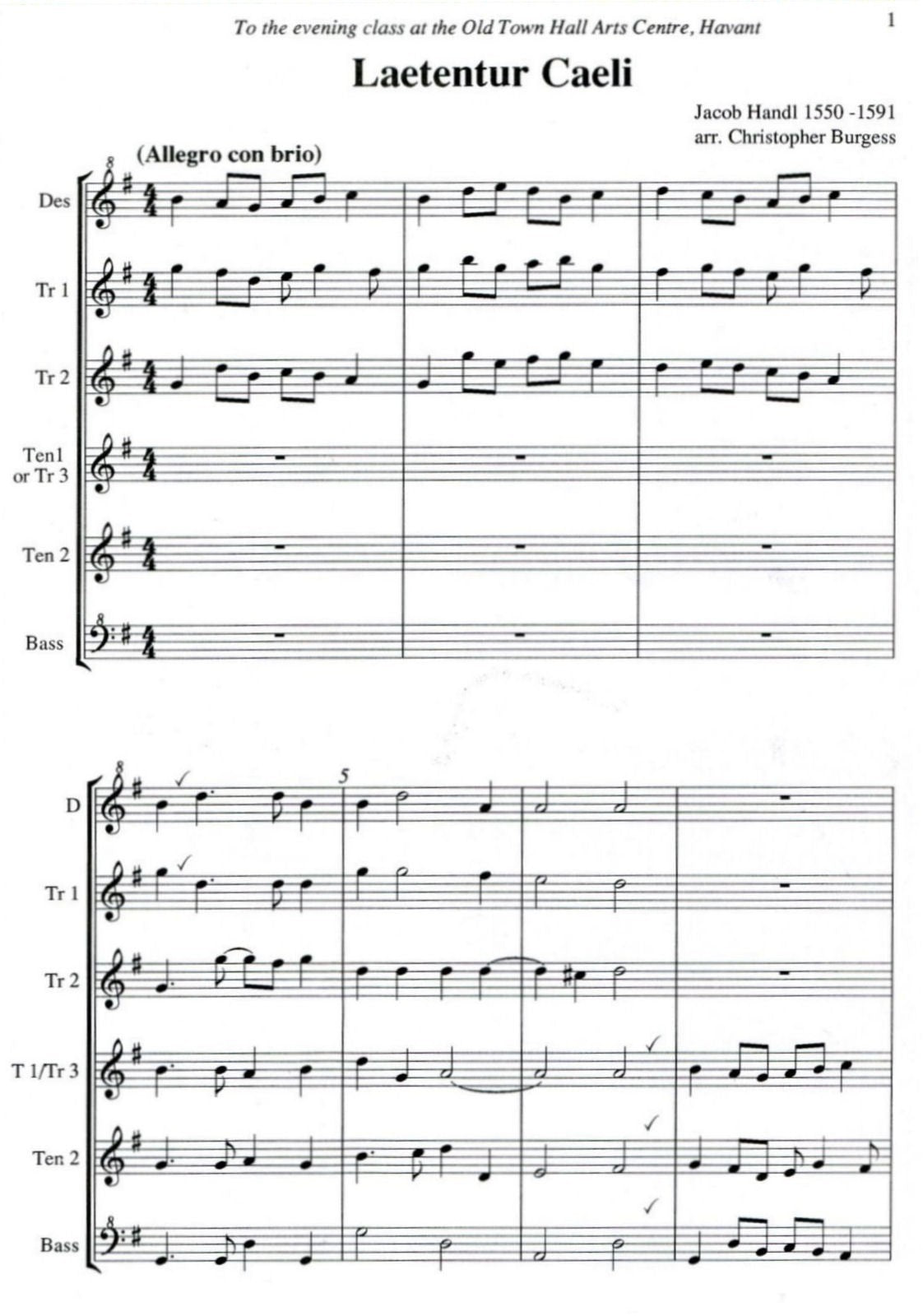 Two Six-Part German Motets