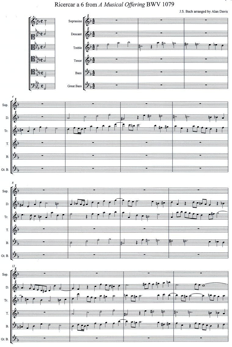 Ricercar a 6 in d minor BWV1079