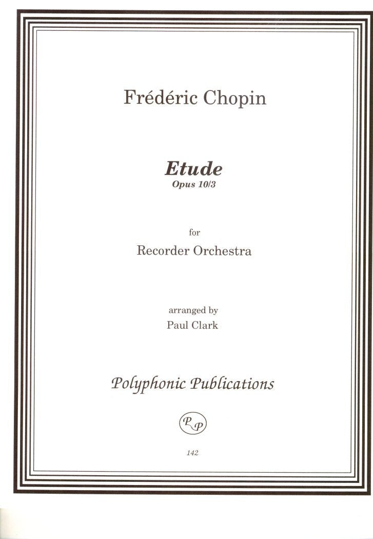Etude Opus 10 No 3
