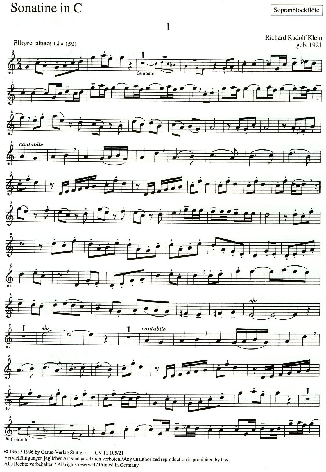 Sonatine in C