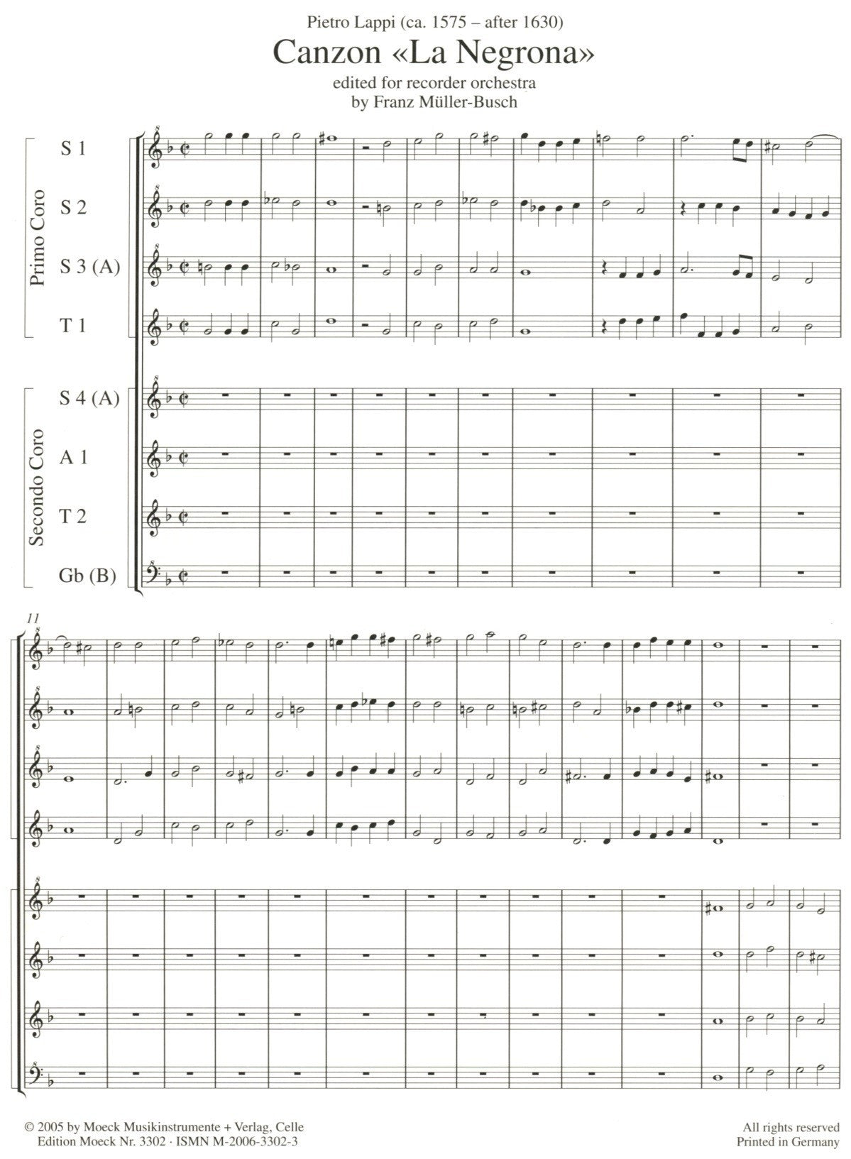 Canzon La Negrona