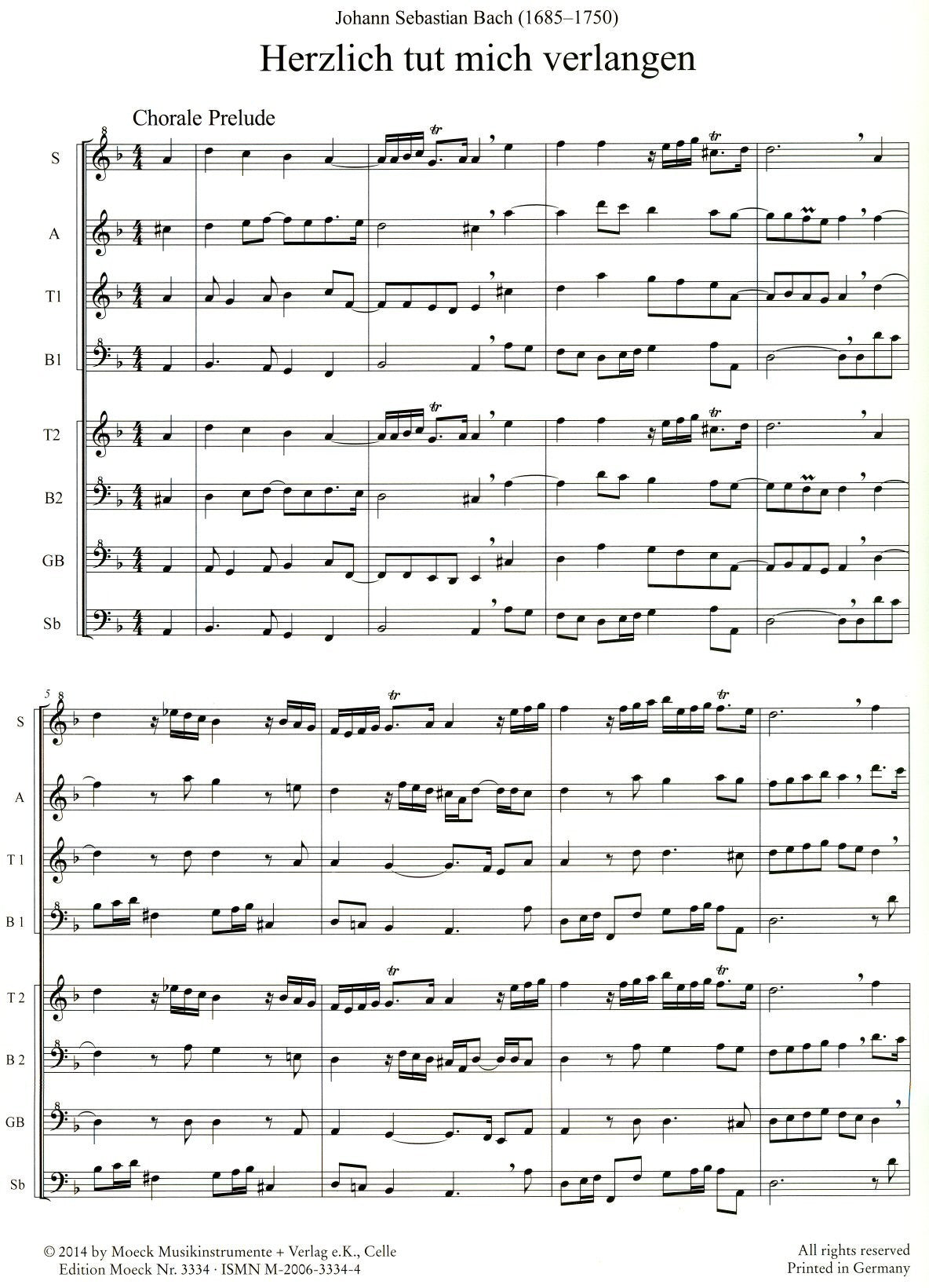 Three Chorale Preludes and Chorales