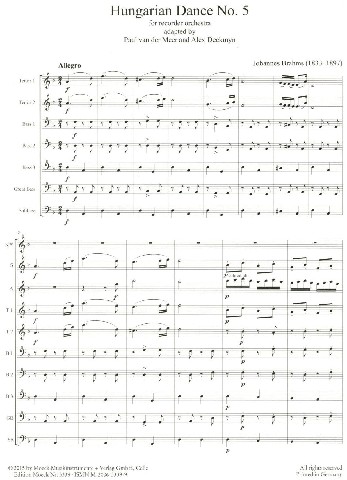 Hungarian Dance No 5