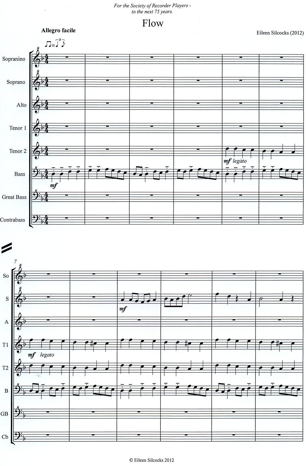 Flow for Recorder Orchestra